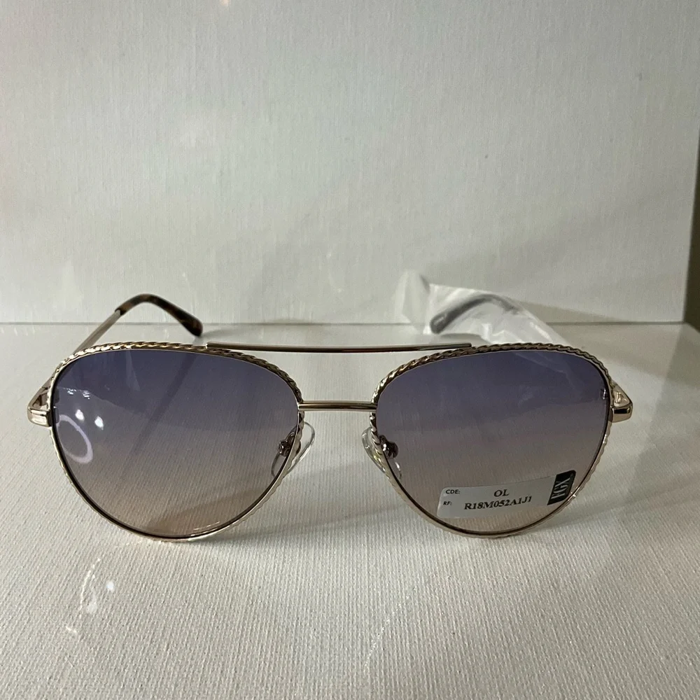 Chic Gold and Purple Women's Sunglasses